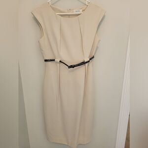 Calvin kline sheath dress tan
